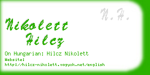 nikolett hilcz business card